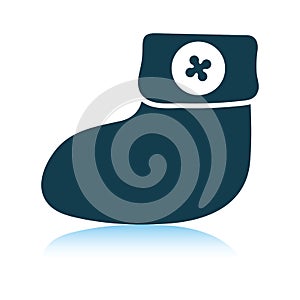 Baby bootie icon