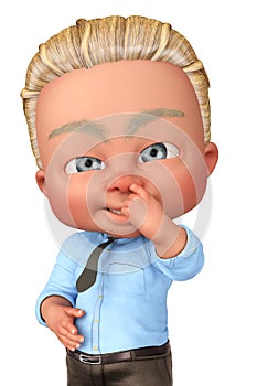 Baby boss come on give a hug