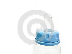 Baby bottle isolated on white background
