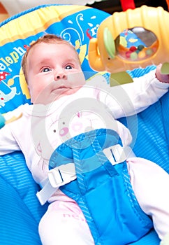 Baby in a bouncer