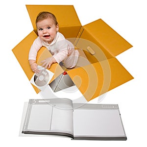 Baby in a box. Delivered with instructions.