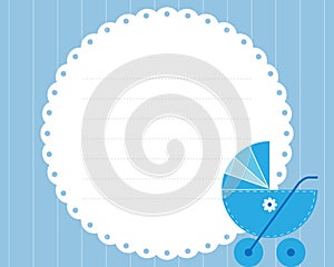 Baby boy arrival card