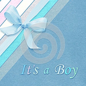 Baby boy arrival card