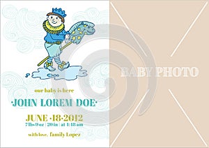 Baby Boy Arrival Card