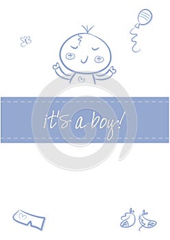 Baby boy - Birth Announcement