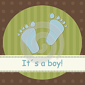 Baby boy card