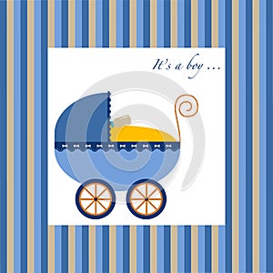 Baby boy carriage