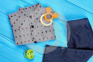 Baby-boy fashion wear and accessories.