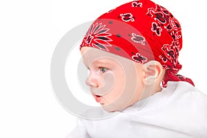 Baby Boy in Headscarf