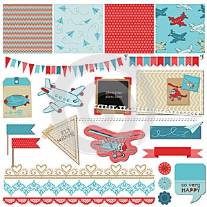 Baby Boy Plane Elements