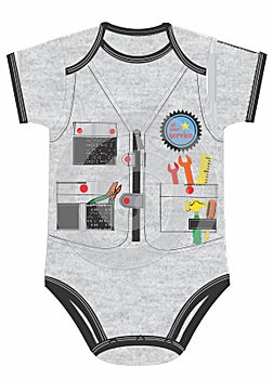 baby boy romper garments design vector