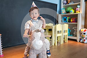 Baby boy\'s first birthday