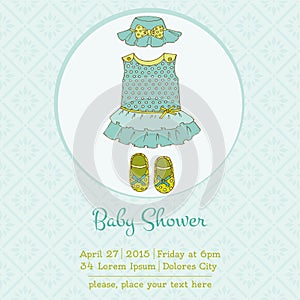 Baby Boy Shower and Arrival Card