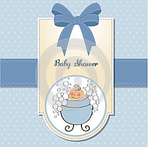 baby boy shower card