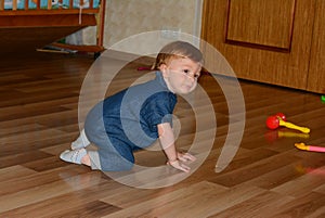 Baby boy 1 year old house photo