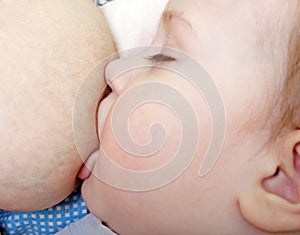 Baby breastfeeding