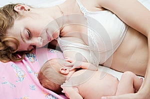 Baby breastfeeding