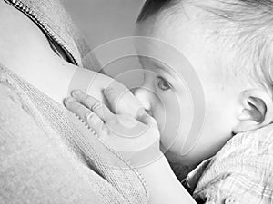 Baby breastfeeding