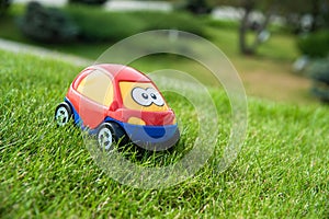 Baby car in the grass