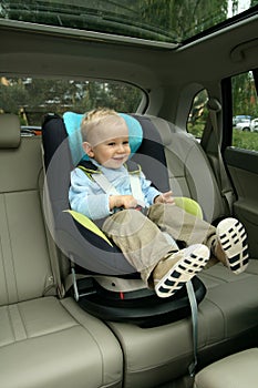 Baby in car seat