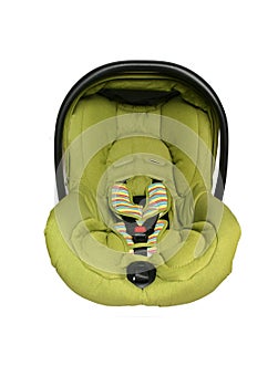 Baby car seat isolated