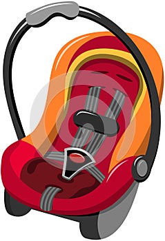 Baby Car Seat Isolated