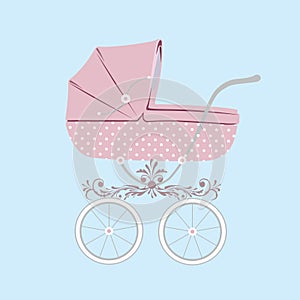 Baby carriage.
