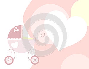 Baby carriage background