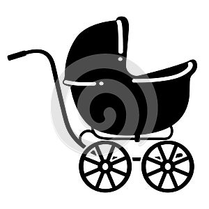 Baby carriage vector illustration by crafteroks