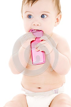 Baby with cell phone