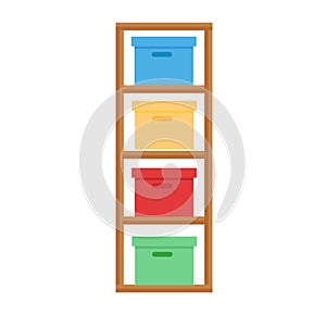 Baby changing table vector illustration.