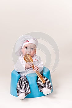 Baby in a chef Outfit