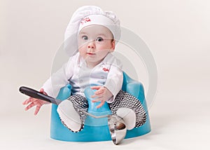 Baby in a chef Outfit