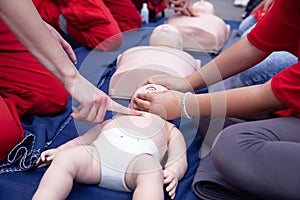 First aid and infant CPR training course