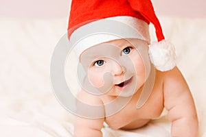 Un bambino Berretto di Natale 