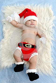 baby in christmas santa costume