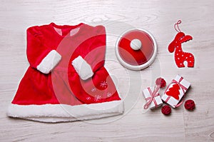 Baby ckothing, christmas concept