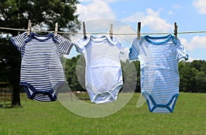 Baby Clothes on a Line