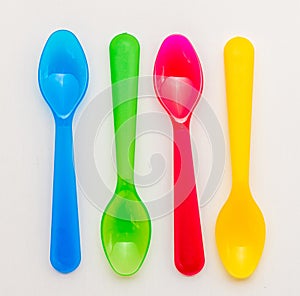 Baby colorful spoon and fork