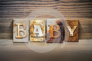 Baby Concept Letterpress Theme