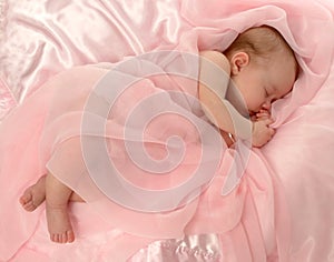 Baby Covered in Pink