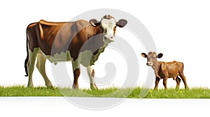 baby cow with calf