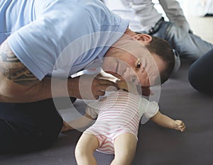 Baby CPR first aid training