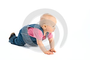 Baby crawling