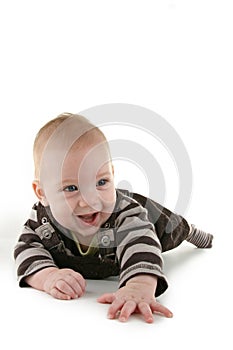 Baby crawling photo