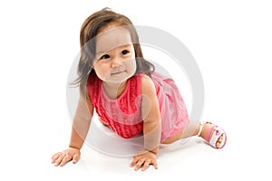 Baby crawling