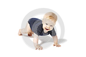 Baby Crawling On Feet