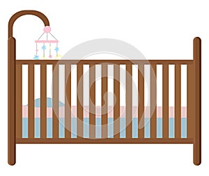Baby crib, icon