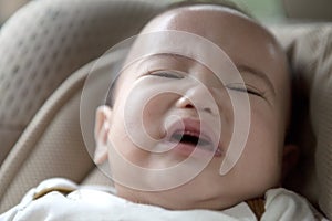 Baby Crying On Carseat photo