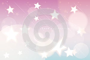 Baby cute stars abstract background